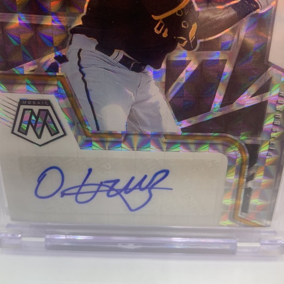 2022 Panini Mosaic Oneil Cruz Pirates Autograph Silver Prism #RAM-OC (MISC7) - Picture 3 of 3